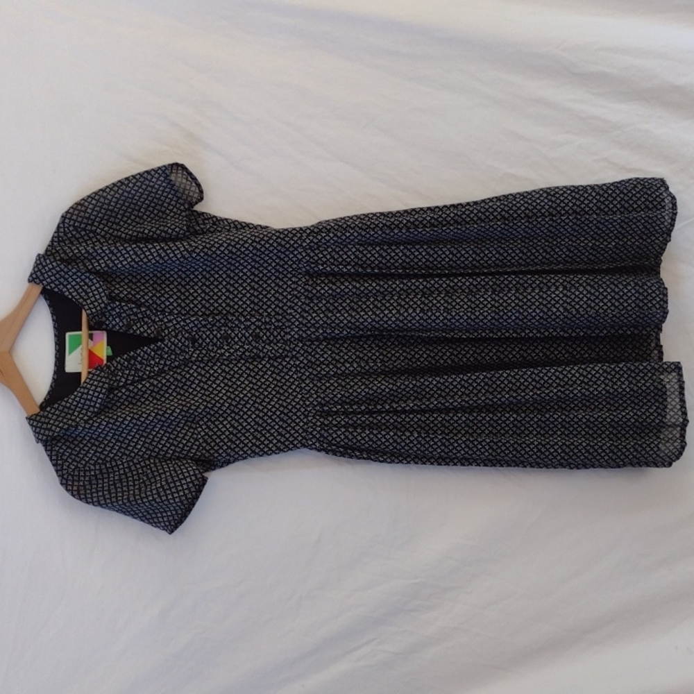 ModCloth Fervour size small 1950s dress pleated skirt Peter Pan collar